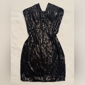 Elegant Black Sequin Dress